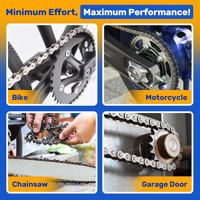 Bicycle Chain & Component Cleaning Fluid - 16oz Chain Degreaser Works in Minutes - Made in USA - Compatible With All Chain Scrubbers Or Apply Directly To Chain - Bike, Motorcycle & Chainsaw Chains