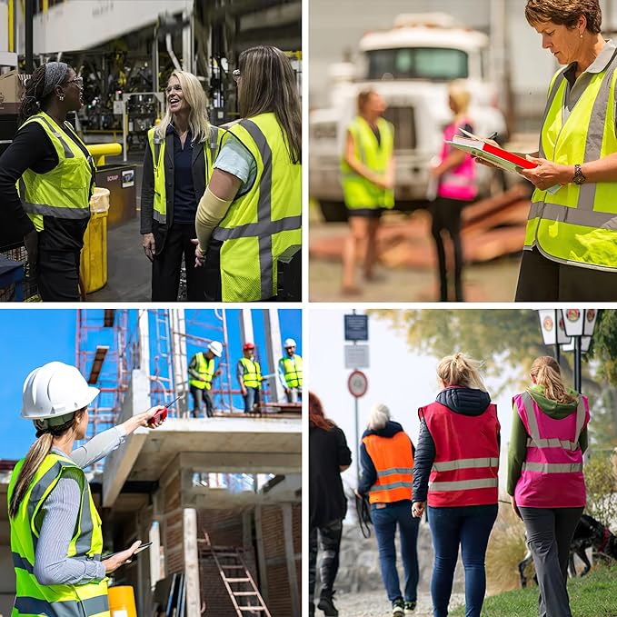 A-SAFETY High Visibility Reflective Safety Vest Customize Logo (XS-8XL)