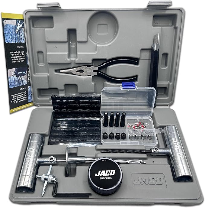 JACO TRX-50 Heavy Duty Tire Repair Kit - Universal Tire Plug Kit