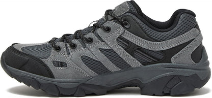 HI-TEC Ridge Low Waterproof Hiking Shoes for Men, Lightweight Breathable Outdoor Trekking and Trail Sneakers, Sizes 7 to 15, Medium and Wide Width