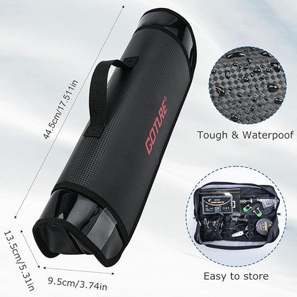 Goture Fishing Rod and Reel Combos,1.8M-2.7M Telescopic Fishing Pole Spinning Reel Line Lures Set with Carrier Bag,Telescopic Rod Kit for Starter Travel Saltwater Freshwater Gear Gift