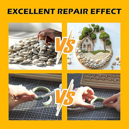 Stone Super Glue Liquid, Clear Instant Cyanoacrylate Adhesive for Stone, All Purpose CA Glue for Shoe Ceramic Repair Plastic Leather Glass Wood Metal Pottery Aquarium Porcelain Fletching Waterproof