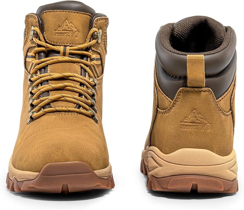 NORTIV 8 Mens Hiking Winter Snow Insulated Waterproof Outdoor Boots