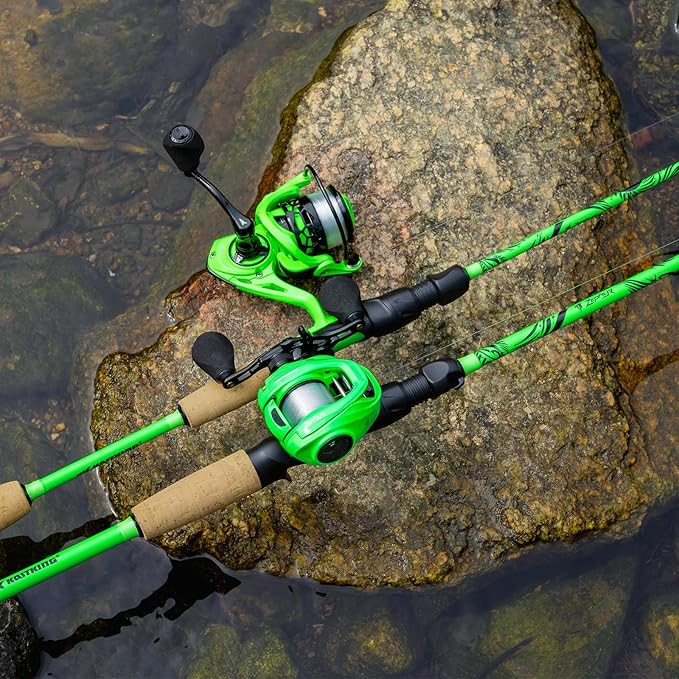 KastKing Zephyr Dual-tip Fishing Rod & Reel Combo, Dual Tips Section for Different Powers, IM6 Graphite 2Pc Blanks, KastFlex Technology, Rubber Cork Handle, Integrate Hook Keeper, 8 Models
