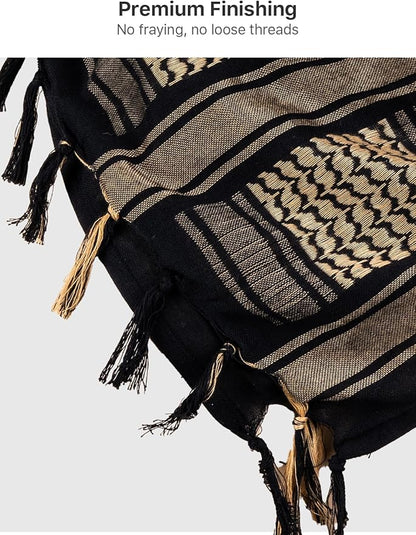 FREE SOLDIER Scarf Military Shemagh Tactical Desert Keffiyeh Head Neck Scarf Arab Wrap with Tassel for Men Women