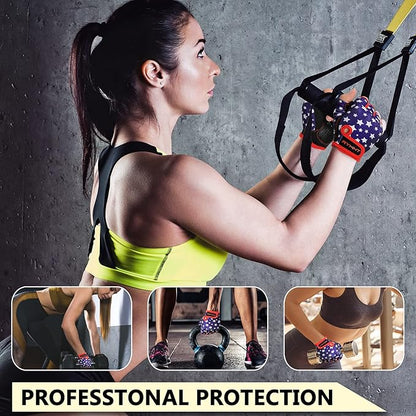 ZEROFIRE Workout Gloves for Women Men - Weight Lifting Gloves with Full Palm Protection & Extra Grip for Women Gym, Weightlifting, Weight Lift, Rowing, Exercise, Sport, Cycling
