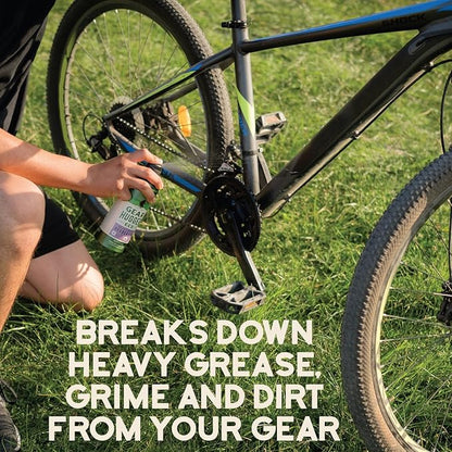 Gear Hugger - Dry Lube and Degreaser - Eco-Friendly & Long-Lasting Bike Chain Cleaner – Plant-Based Bike Lubricant, No Petroleum, No PTFE