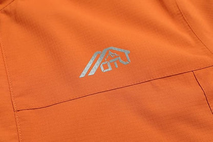 OTU Men's Lightweight Waterproof Hooded Rain Jacket Outdoor Raincoat Shell Jacket for Hiking Travel