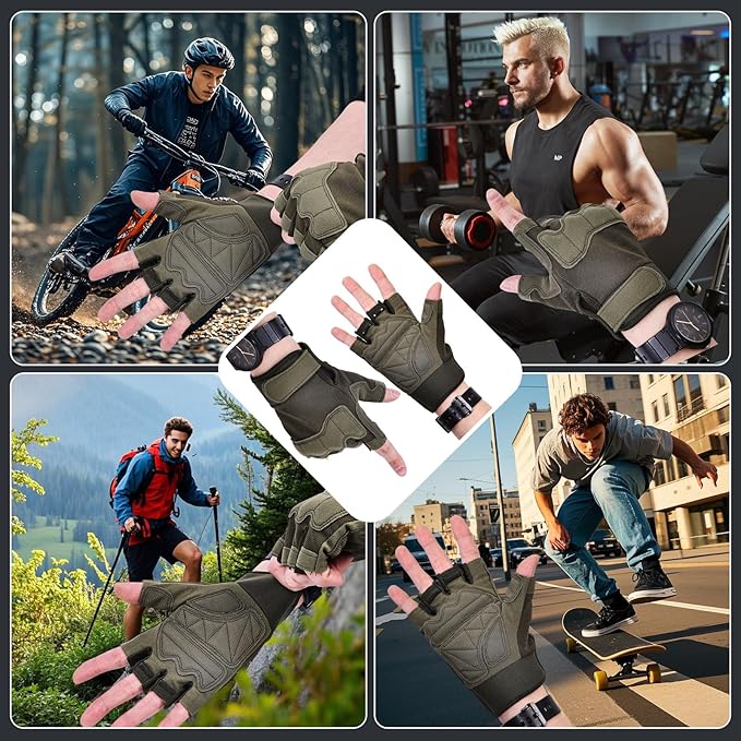 Weight Lifting Gloves, Gym Gloves for Men and Women, Full Palm Protection for Sports, Weightlifting, Training, Cycling, Pull-Ups, Rowing, and Mountaineering