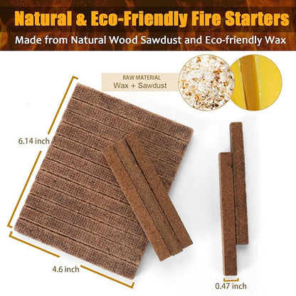Realcook Natural Fire Starters for Fireplaces: Upgraded 108 Quicker & Safer Firestarter Cubes