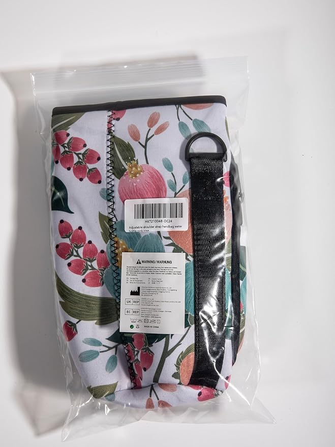 Nuovoware Water Bottle Carrier Bag,25oz/40oz/64oz Bottle Pouch Holder,Adjustable Shoulder Hand Strap 2 Pocket Sling Neoprene Sleeve Sports Accessories for Hiking Travelling Camping