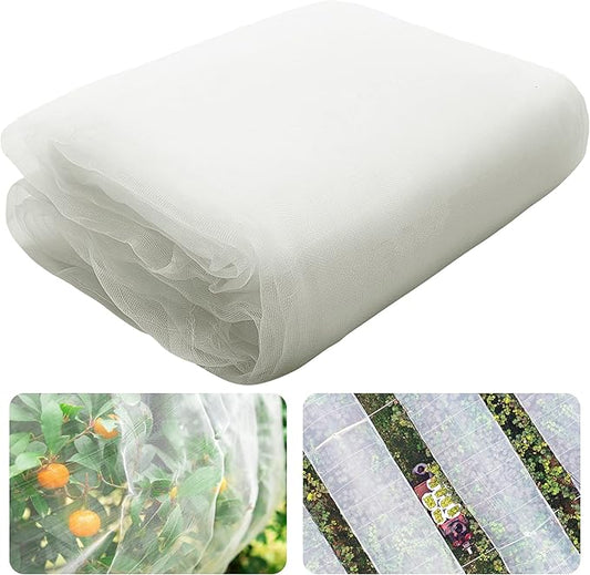 Alpurple Insect Bird Barrier Netting Mesh- 20 x 10 Feet Garden Bug Netting Plant Cover for Protect Plant Fruits Flower from Insect Bird Eating