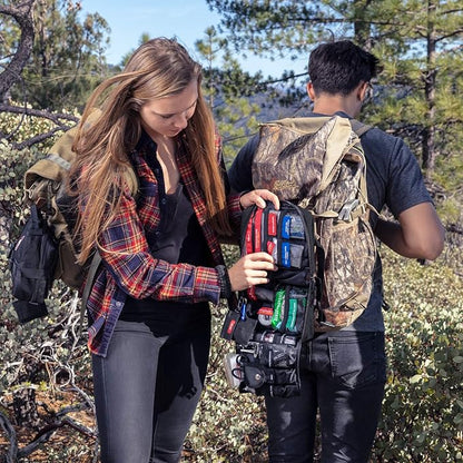 Surviveware 119 Pcs Comprehensive Premium Survival First Aid Kit - Medical Emergency Kit for Travel Camping Gear, Home Essentials & Outdoor Emergencies - HSA & FSA Eligible Survival Kit