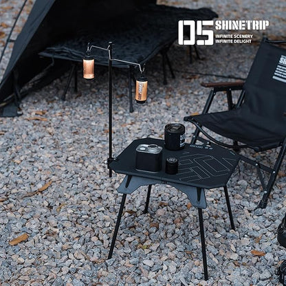 Folding Camp Table, 2 in1 Adjustable Height(16 inch/4 inch) Foldable Camping Desk, Outdoor Camping Table Picnic Table for Cooking, Beach, Hiking, Travel, Fishing, BBQ