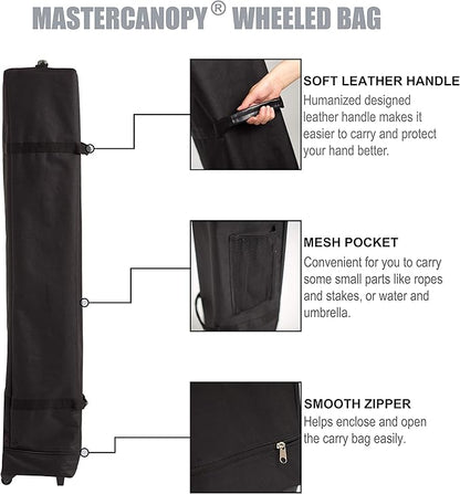 MASTERCANOPY Portable Pop Up Canopy Tent with Large Base (10x10,Dark Gray)