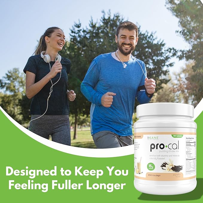 Pro-Cal Vanilla Meal Replacement Powder, 14.07 oz – High Protein, Low Calorie Shake & Pudding Mix – 16 Servings, Delicious & Easy to Prepare – Supports Healthy Weight Management, Vanilla