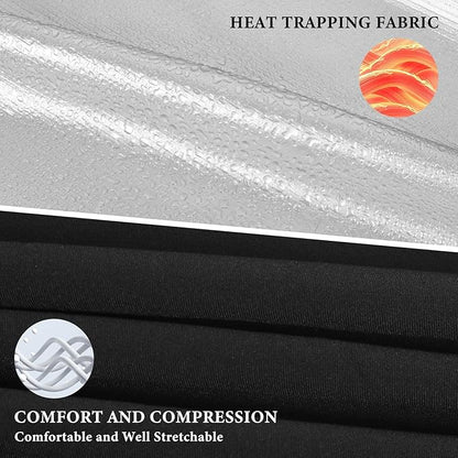 Sauna Suit for Women Weight Loss Sweat Waist Trainer Shaper Full Body Compression Shirt Slimming Workout Sweat Suit