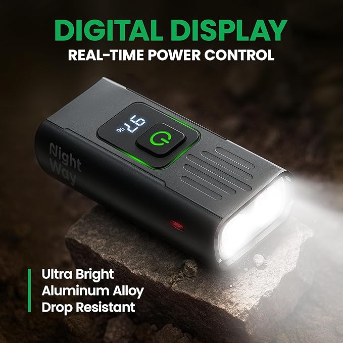 Bike Lights Set, LED Super Bright USB-C Rechargeable Headlight & Taillight, Waterproof Front & Rear Back Bicycle Light for Night Riding, Road & Mountain Cycling, Gift for Men & Women