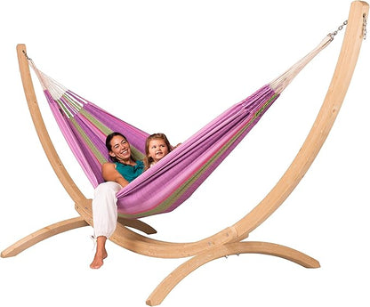 LA SIESTA Flora Blossom - Organic Cotton Family Classic Hammock Size King