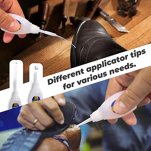 Y’allCanDiy Super Glue for Shoe. 4 Pk x .7 Oz. (20g) Heavy Duty Shoe Adhesive for Shoe Sole Repair and Applicable as Waterproof Boot Shoe Repair Glue. Cyanoacrylate Based CA Glue for Rubber Soles