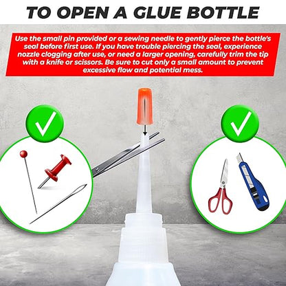 Y'allCanDiy Super Glue for Rubber - Cyanoacrylate Based Adhesive for RC Tires, Seals, Gaskets, Soles, Hose, Mat & Neoprene, Automotive Parts Repair. Waterproof, Heavy Duty CA Glue