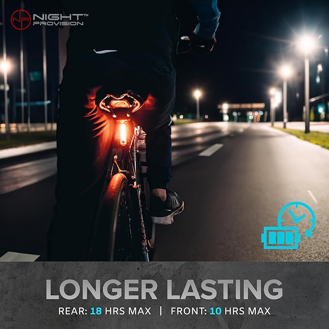 Bike Lights Front & Back – Bicycle Headlight & Taillight Set – Powerful 540 Lumens LED – USB-C Rechargeable – New 2025 Bike Safety Equipment for Night Riding (Optional - Premium Bike Bell)