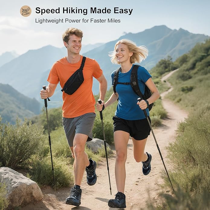 Men's Waterproof Hiking Boots Lightweight Comfortable Breathable Outdoor All-Terrain Trekking Ankle Boots