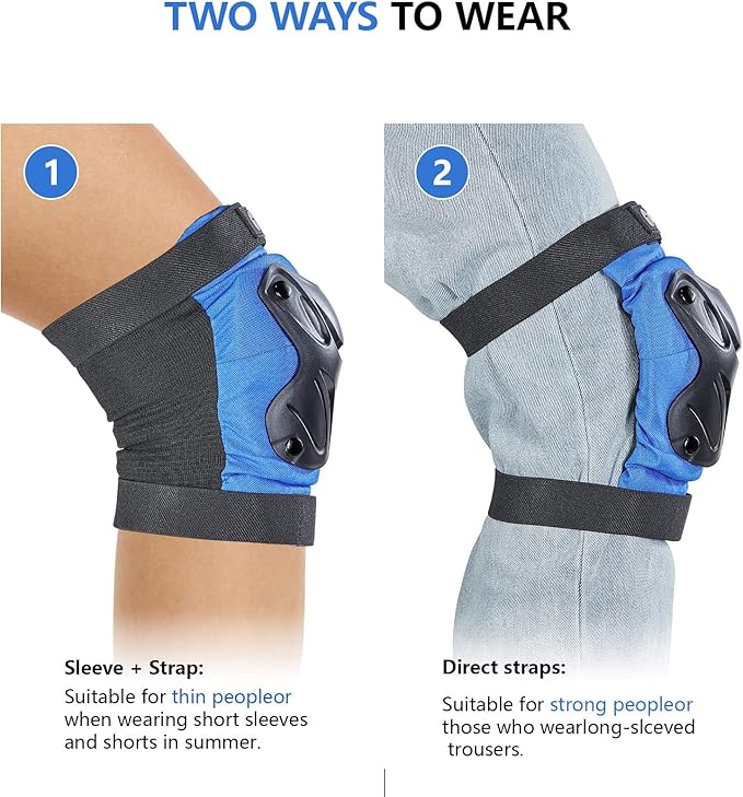 Skating Protective Gear Knee and Elbow Pads Wrist Guards for Roller Skating Skateboarding, Skate Pads Adult Knee Pads