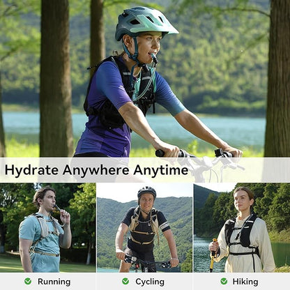 MARCHWAY Lightweight TPU Hydration Bladder 2L/3L for Hydration Packs, Slide-Seal Wide Mouth Water Reservoir Bag with Carry Handle for Hiking, Cycling, Running, Camping, Travel