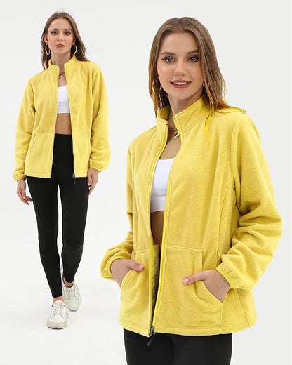 Argstar Women's Fleece Jacket with 6 Pockets (XS-2XL)