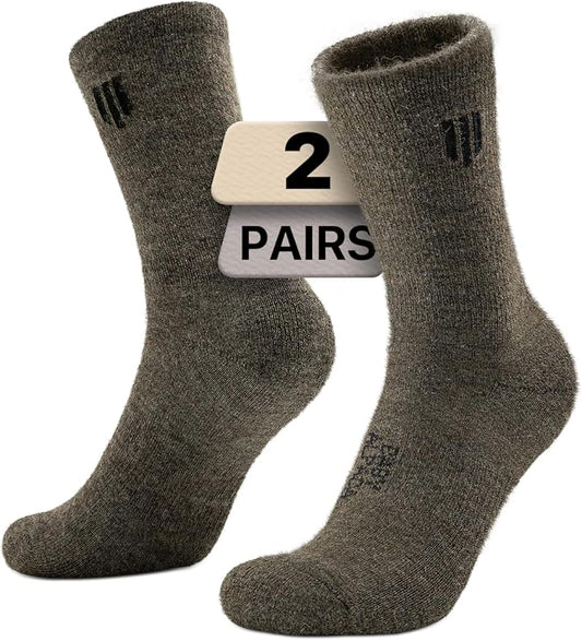 Alpaca Wool Micro Crew Hiking Socks Midweight Moisture Wicking Anti-blister Cushioned