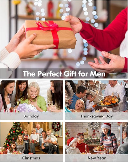 CL convallaria 2 Pack Mens Thermal Underwear Fleece Lined Long Johns Winter Base Layer Cold Weather Hunting Gear