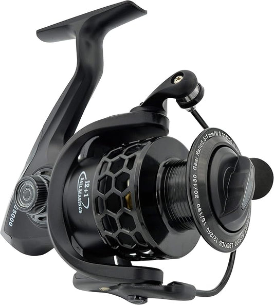 Spinning Fishing Reels 12+1BB Ultra Lightweight Carved Aluminum Spool Reels Affordable Smooth Spinning Reels