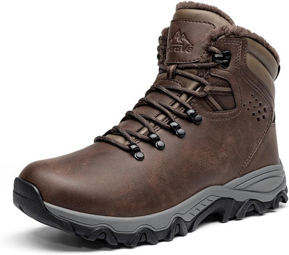 NORTIV 8 Mens Hiking Winter Snow Insulated Waterproof Outdoor Boots