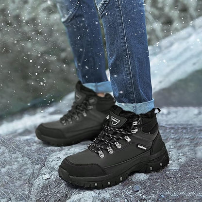 Lamincoa Mens Snow Boots Water Resistant Hiking Boots for Men Non-slip Winter Outdoor Warm Comfort Camping Backpacking Shoe