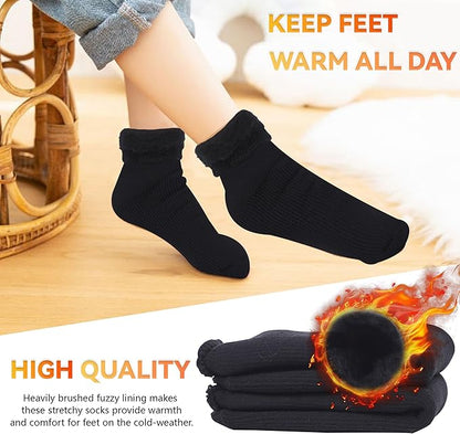 Sunew Warm Thermal Socks 4 Pack, Mens Womens Winter Heated Outdoor Skiing Thermal Socks