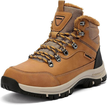 Lamincoa Mens Snow Boots Water Resistant Hiking Boots for Men Non-slip Winter Outdoor Warm Comfort Camping Backpacking Shoe