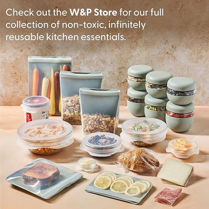 W&P Porter Ceramic Mug w/ Protective Silicone Sleeve, Cream 12 Ounces | On-the-Go | No Seal Tight | Reusable Cup for Coffee or Tea | Portable | Dishwasher Safe (WP-PMC-CM)