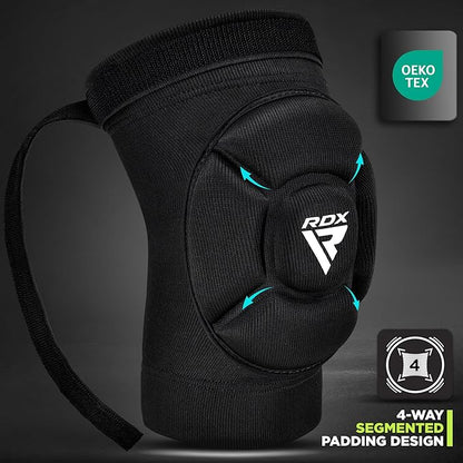 RDX Knee Pads for Work, Oeko TEX Certified, Anti-Slip Protective Thick Padded Foam Pad, Collision Avoidance Sleeves Pair, MMA Muay Thai Grappling Volleyball Football Wrestling Gardening.