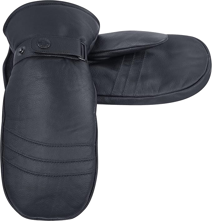 Riparo Winter Gloves for Men, Leather Winter Gloves for Cold Weather, Snow Gloves for Motorcycle Driving Hiking Outdoor