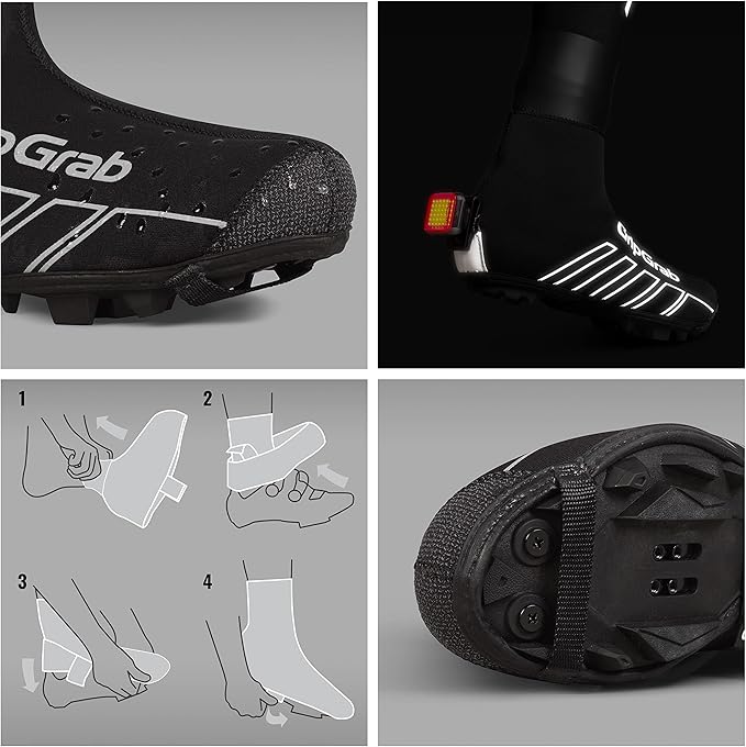 GripGrab RaceThermo X Waterproof Winter Gravel MTB Cycling Shoe Covers Cold Weather Neoprene Offroad Biking Overshoes