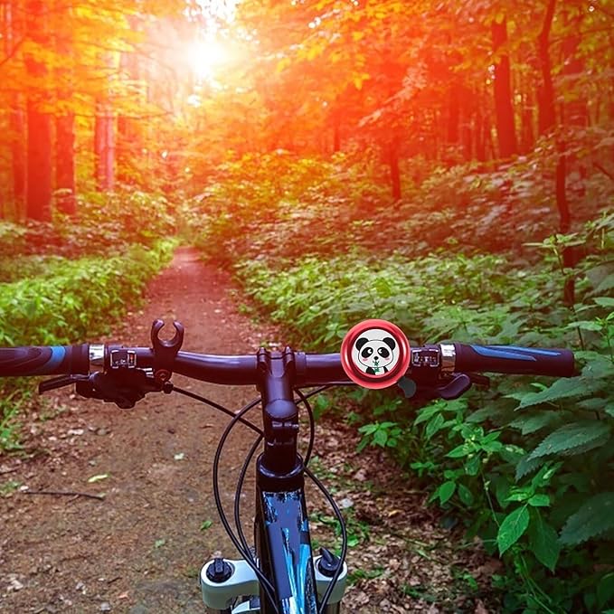 Zerodeko Cute Cartoon Animal Bicycle Bell Loud Sound Fit Handlebar Bell for Boys Cycling Scooter Accessories Easy Installation Safety Horn