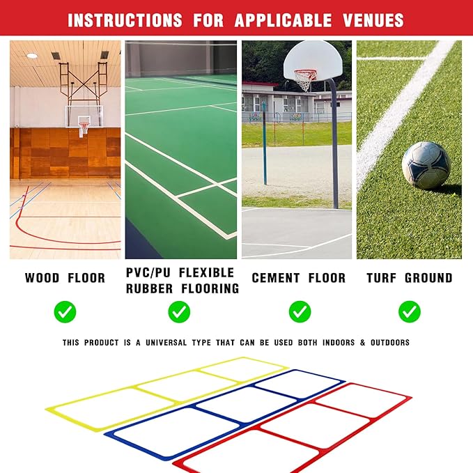 One-Piece Silicone Agile Ladder 1 PC Suitable for Sports & Fitness Step Training Soccer Footwork Practice Street Dance Step Training Auxiliary Kit for Various Indoor and Outdoor Floor Areas