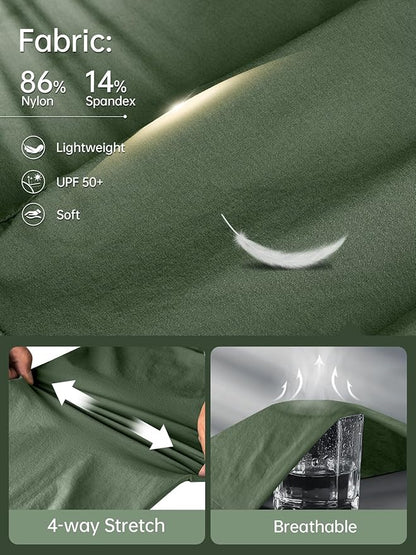 FREE SOLDIER Men's Outdoor Cargo Hiking Pants with Belt Lightweight Waterproof Quick Dry Tactical Pants Nylon Spandex