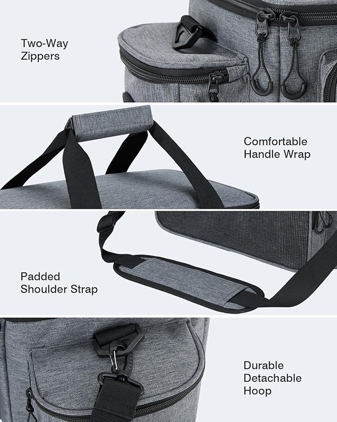 Gonex Fishing Tackle Bags for Saltwater & Freshwater, Fishing Gear Storage Bag with Water Resistant Bottom Suitable for 3600 3700 Size Tackle Box