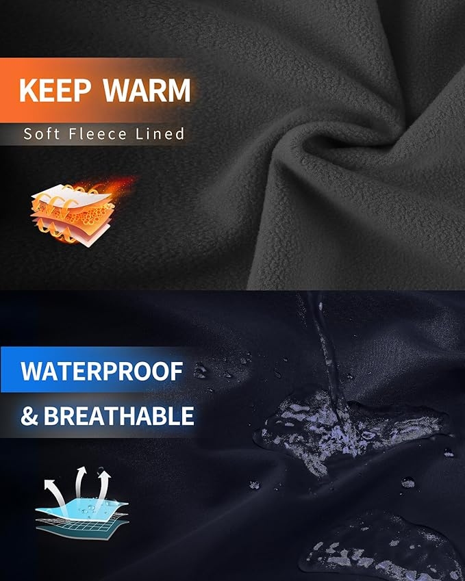 Outdoor Ventures Women's Softshell Jacket with Hood Fleece Lined Warm Lightweight Waterproof Insulated Windbreaker