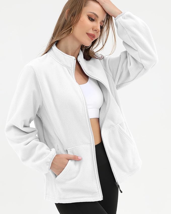 Argstar Women's Fleece Jacket with 6 Pockets (XS-2XL)