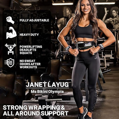 Schiek Sports Model 2004 Nylon 4 3/4" Weight Lifting Belt - Black