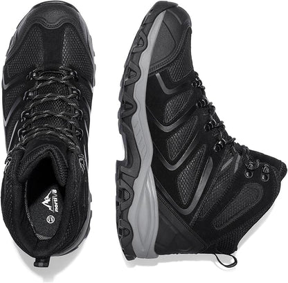 NORTIV 8 Men's Ankle High Waterproof Hiking Boots Outdoor Lightweight Shoes Trekking Trails Armadillo