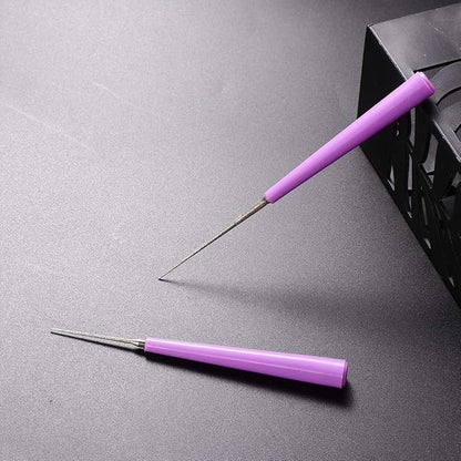 EXCEART Bead Hole Reamer Needle Opener Drill Puncher - Bead Reamer Set Hole Opener for Glass Plastic Metal Jewelry Making Hand Drill